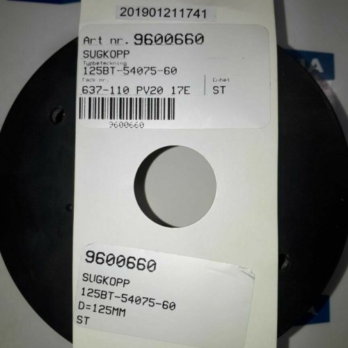 Bilsing automation Vacuum cup 125BT 54075 60 Bilsing automation Vacuum cup 125BT 54075 60