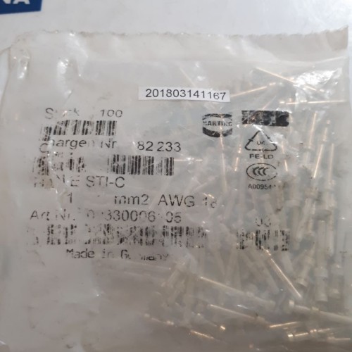 Preis pro 5 Stück Harting HAN E STI-C Stiftkontakt 09330006105 (new old stock) Preis pro 5 Stück Harting HAN E STI-C Stiftkontakt 09330006105 (new old stock)