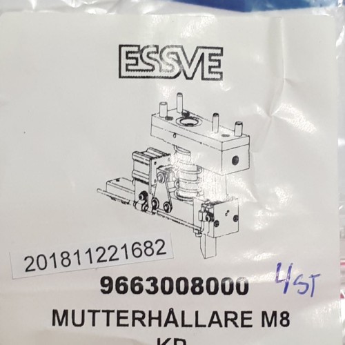 Shinjo ESSVE 9663008000 mutterhallare M8 KP