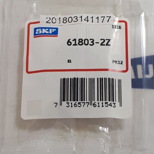 SKF Kugellager 61803-2Z SKF Kugellager 61803-2Z