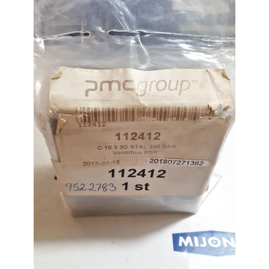 PMC Group ventilhus R3/8 112412 C1033G Stal 350 Bar PMC Group ventilhus R3/8 112412 C1033G Stal 350 Bar