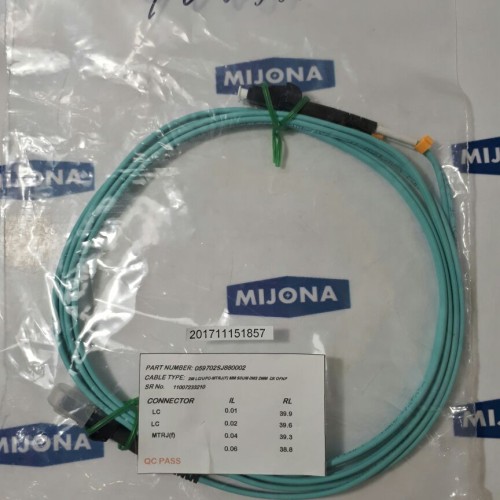 Corning optical cable 2M LC/UPC-MTRJ(F) MM 50UM0M3 2MM DX OFNP 059702SJ880002