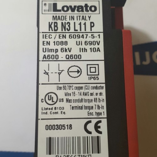 Lovato endschalter KB N3 L11 P
