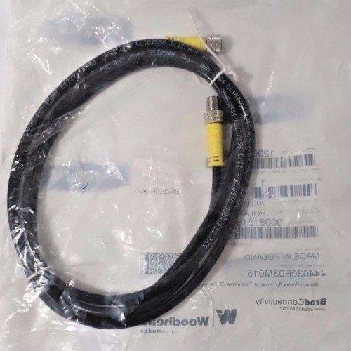 WOODHEAD SENSOR CABLE NC-4P-4W-FE/MM-ST/ST1 5M PVC 444030E03M015