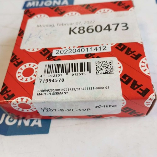 FAG 7207 B XL TVP X LIFE  SINGLE ROW ANGULAR CONTACT BEARING 7207-B-XL-TVP