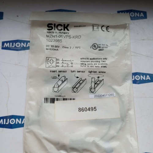 SICK MZN1 06VPS KRD Inductive proximity sensor DC 10 30V CLASS 2 1023985