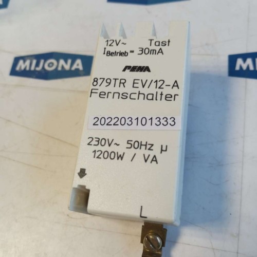 PEHA 879TR EV 12 A FERNSCHALTER 230V 50HZ 1200W 12V 30mA  879TR EV/12-A