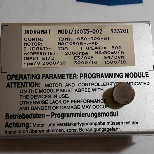 Indramat MOD1/1X035 002 933201 Servo Controller