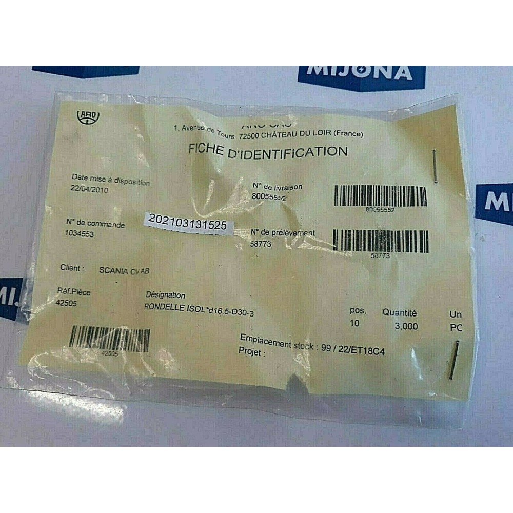 ARO WELDING 42505 Washer isol d16,5 D30 3 price for 3psc (New old stock)