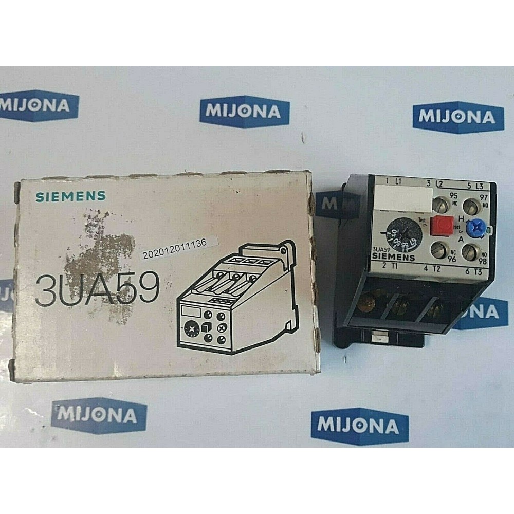 SIEMENS 3UA59 00 2T OVERLOAD RELAY 40-57A 660V 600VAC 1NO 1NC (NEW OLD STOCK)