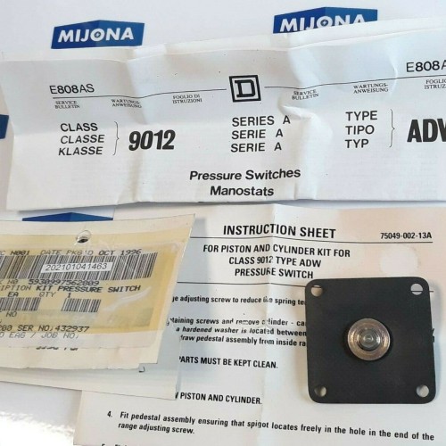 SQUARE D KIT PRESSURE SWITCH CLASS 9012 SERIES A TYPE ADW