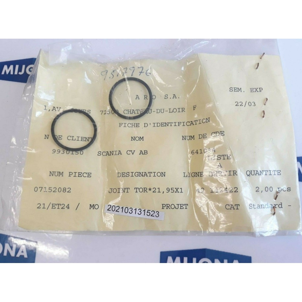 ARO WELDING 07152082 21,95x1 price for 2 psc (New old stock)