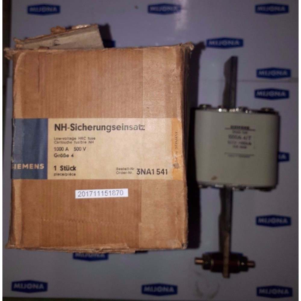 SIEMENS NH-Sicherungseinsatz 3NA1541 1000A 500V (new old stock)