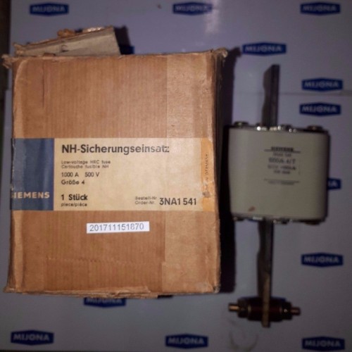SIEMENS NH-Sicherungseinsatz 3NA1541 1000A 500V (new old stock) SIEMENS NH-Sicherungseinsatz 3NA1541 1000A 500V (new old stock)