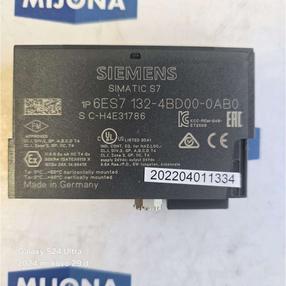 SIEMENS simatic S7 6ES7 132 4BD00 0AB0 6ES7132-4BD00-0AB0 NEW OLD STOCK