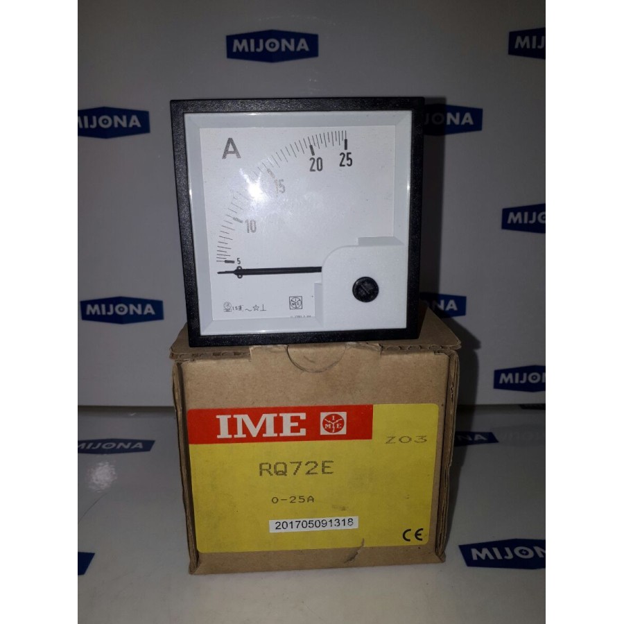 Ampermeter IME RQ72E 0-25A 70x70mm