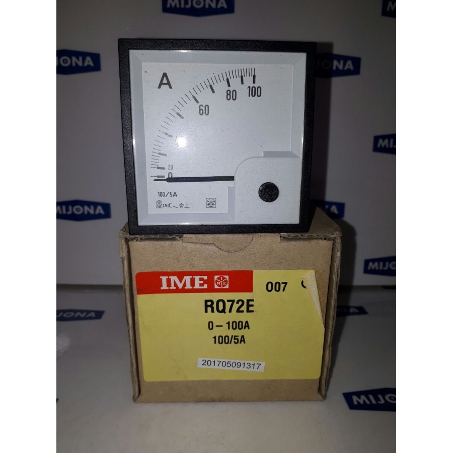 Ampermeter IME RQ72E 0-100A 70x70mm Ampermeter IME RQ72E 0-100A 70x70mm