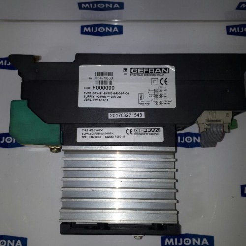 GEFRAN Halbleiterrelais GFX 25A/480 Vac AC1 50/60Hz