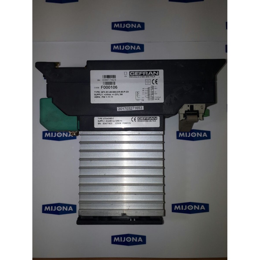 GEFRAN Halbleiterrelais GFX 40A/480 Vac AC1 50/60Hz