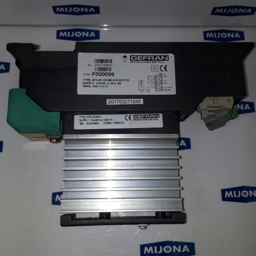 GEFRAN Halbleiterrelais GFX 25A/480 Vac AC1 50/60Hz