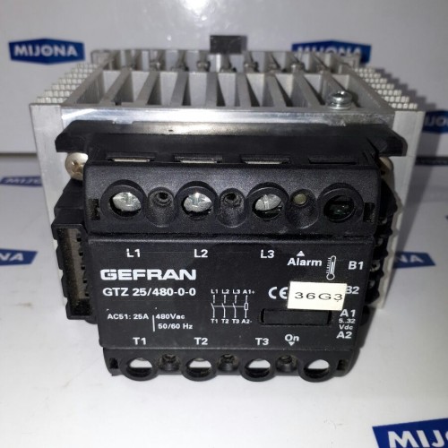 GEFRAN GTZ 25/480-0-0 25A 480 Vac 50/60 Hz GEFRAN GTZ 25/480-0-0 25A 480 Vac 50/60 Hz
