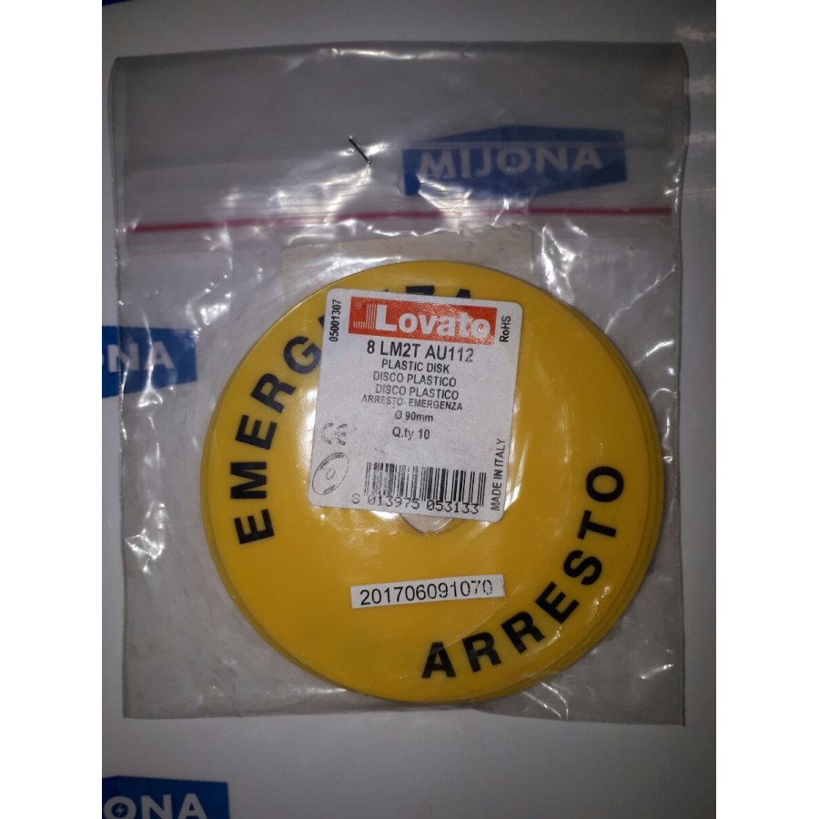 LOVATO 8 LM2T AU112 PLASTIC DISC 90mm