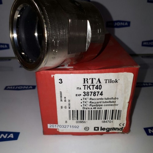 LEGRAND TKT pipe/pipe connector 40mm 387874 TKT40 LEGRAND TKT pipe/pipe connector 40mm 387874 TKT40