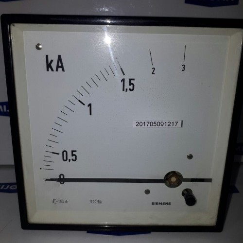 Siemens Ampermeter 0-3 kA 145x145mm