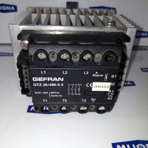 GEFRAN GTZ 25/480-0-0 25A 480 Vac 50/60 Hz GEFRAN GTZ 25/480-0-0 25A 480 Vac 50/60 Hz