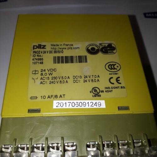 Pilz PNOZ 4 24V DC 3S1S10 8,0W 474995