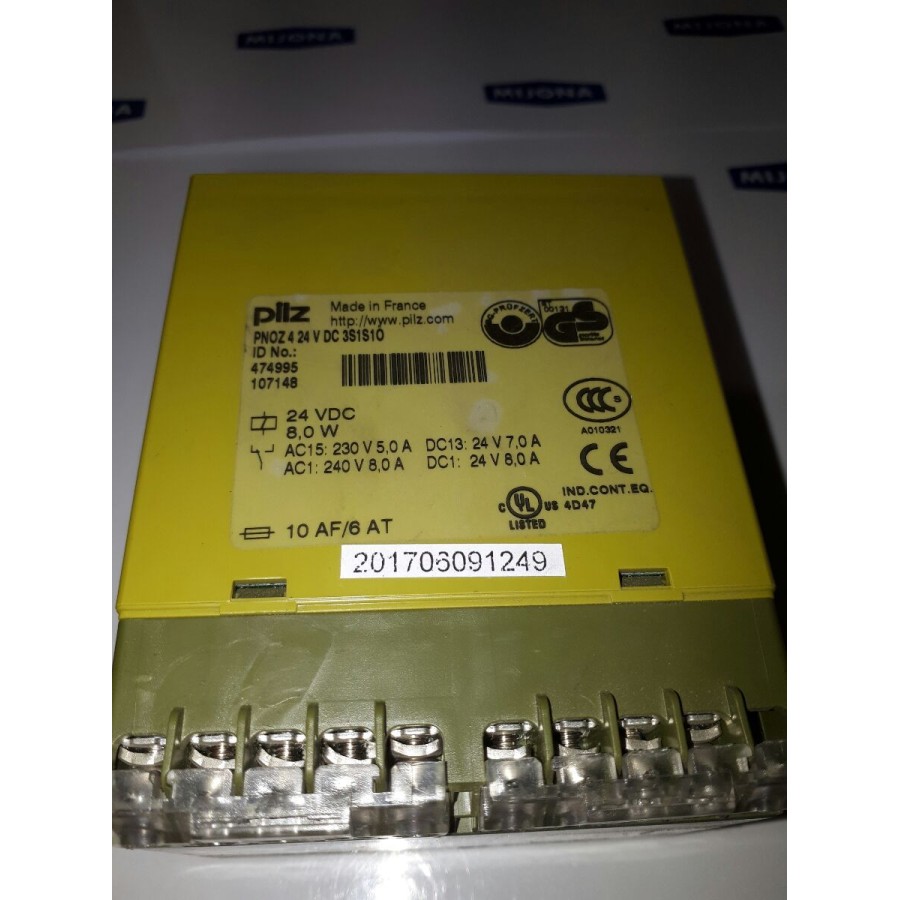Pilz PNOZ 4 24V DC 3S1S10 8,0W 474995