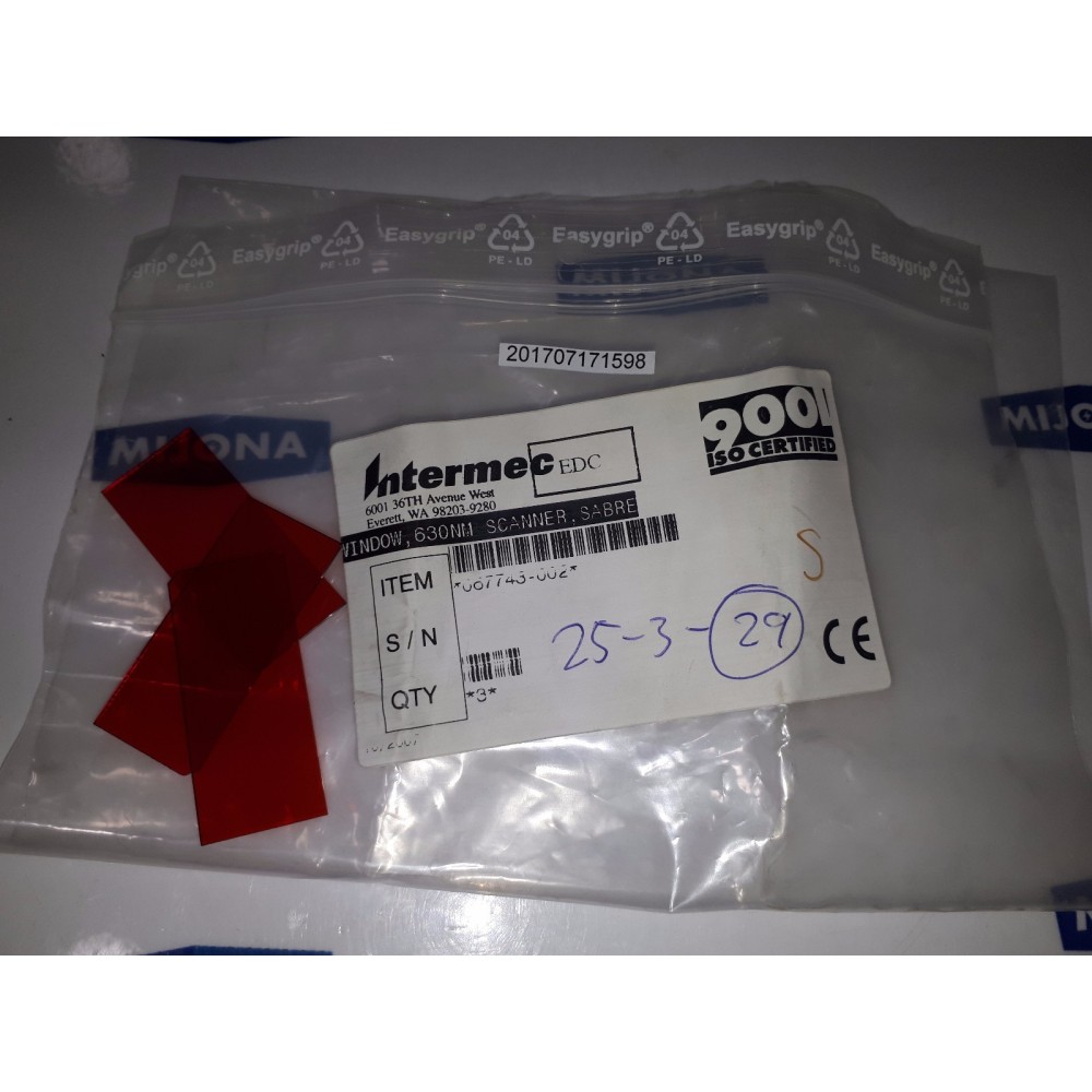Intermec Red Spare Window 067743-002 Preis pro 3 Stück