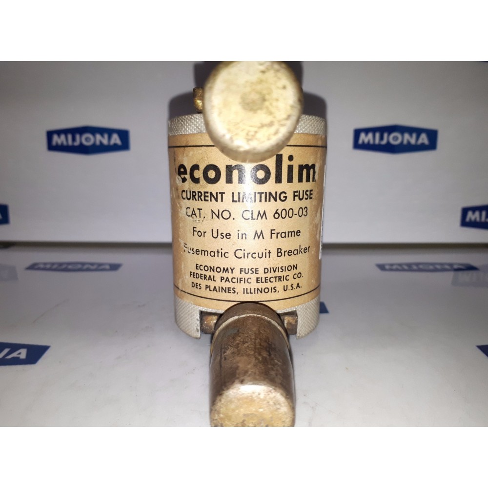 Econolim CLM-600-03 curremt limiting fuse fusematic circuit breaker
