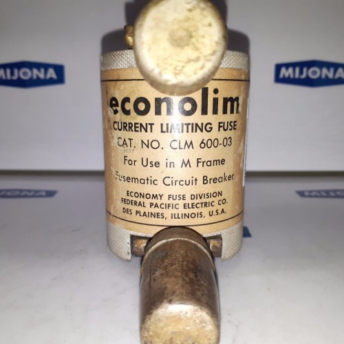Econolim CLM-600-03 curremt limiting fuse fusematic circuit breaker