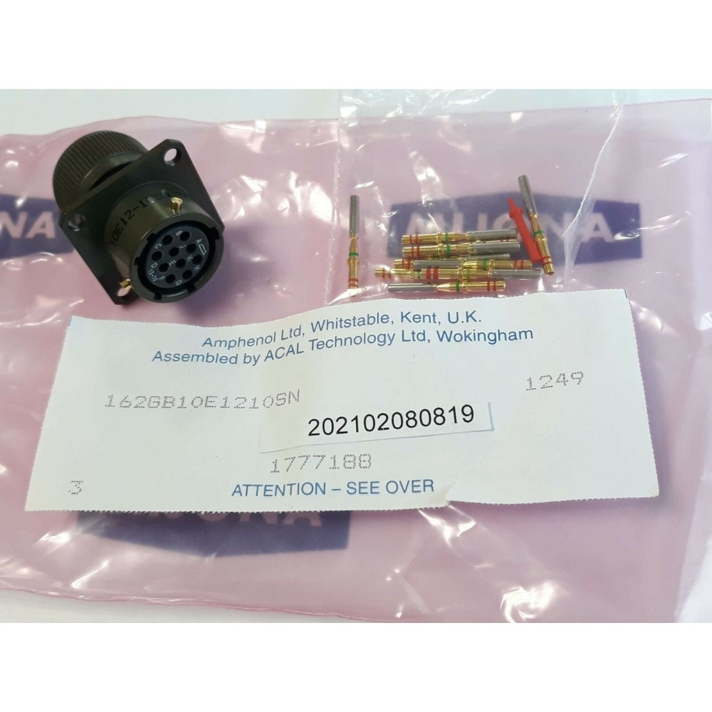 Amphenol MILITARY GB 162GB 10E12 10SN TCX 1249 Connectors 162GB10E1210SN