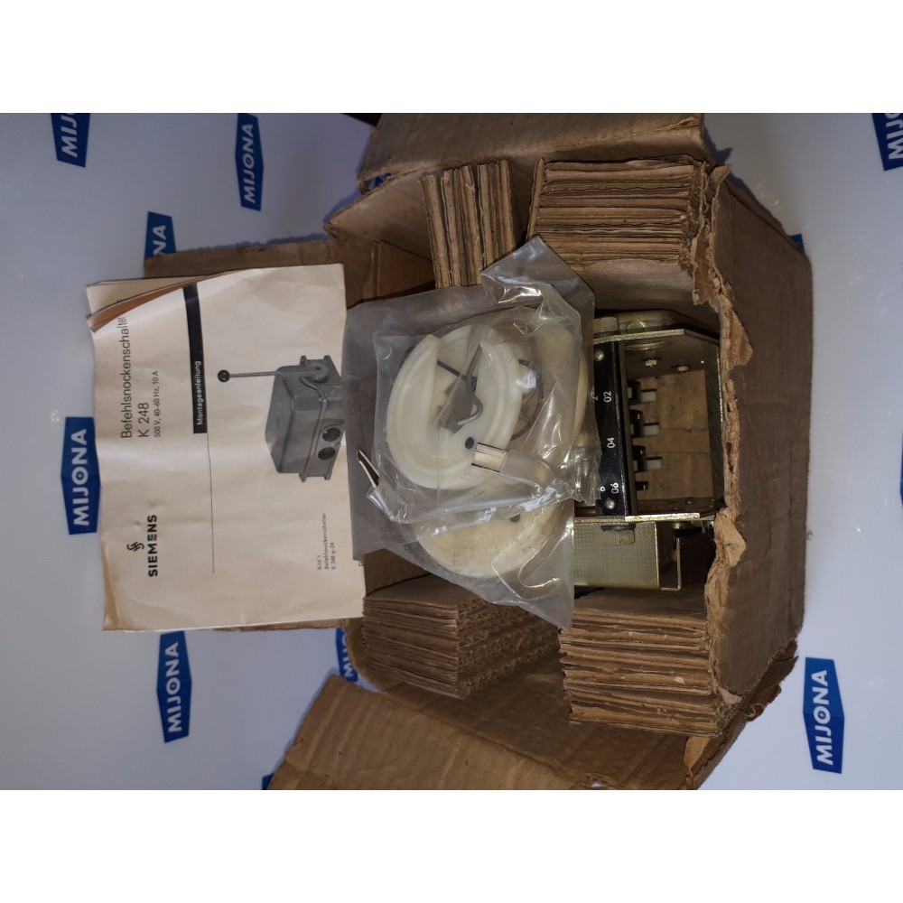 Siemens Befehlsnockenshalter spare part K 248 500V 40-60Hz 10A Siemens Befehlsnockenshalter spare part K 248 500V 40-60Hz 10A