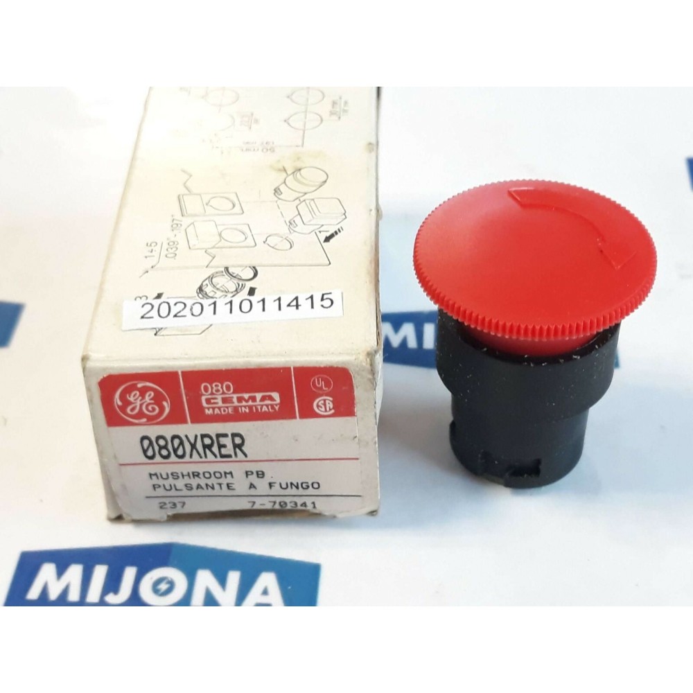 CEMA 080XRER MUSHROOM PB PULSANTE A FUNGO 080 (NEW OLD STOCK)