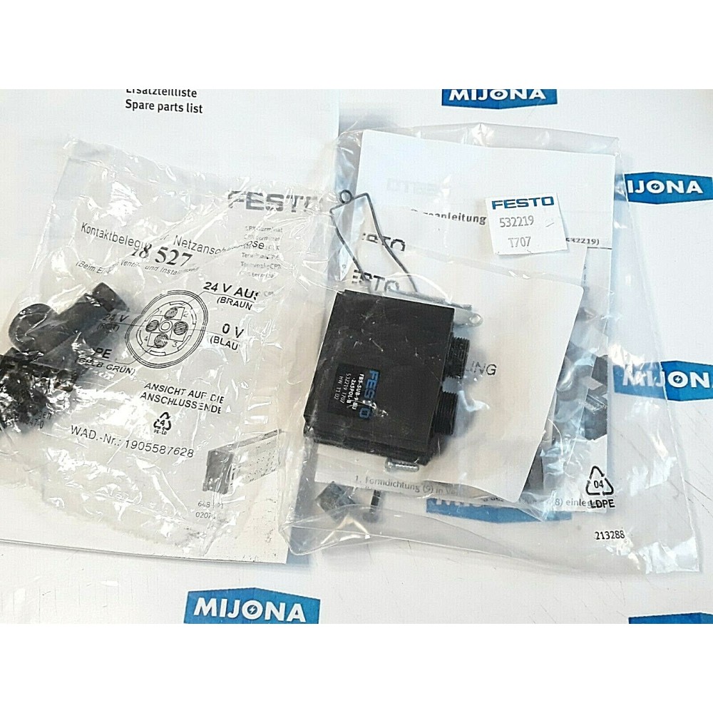 FESTO FBS SUB 9 BU 2X5POL B 532219 SERIE T707 + FESTO 18 527 24V
