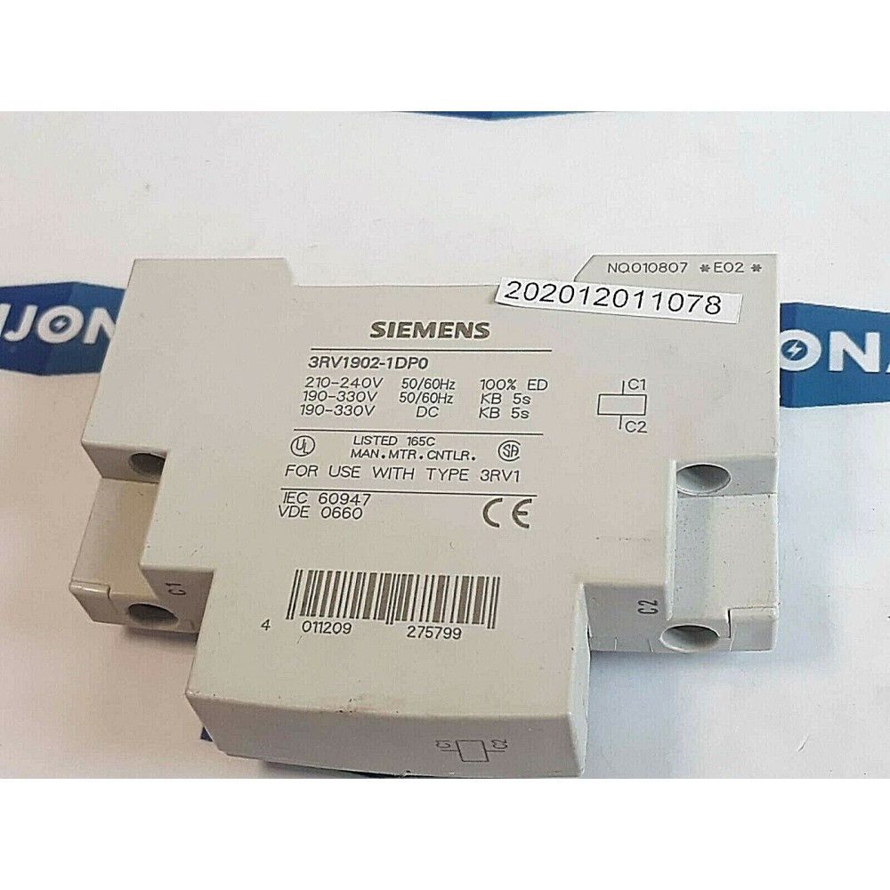 SIEMENS 3RV1901 1DP0 210-240V 50-60HZ 190-330V 50-60HZ 190-330V DC