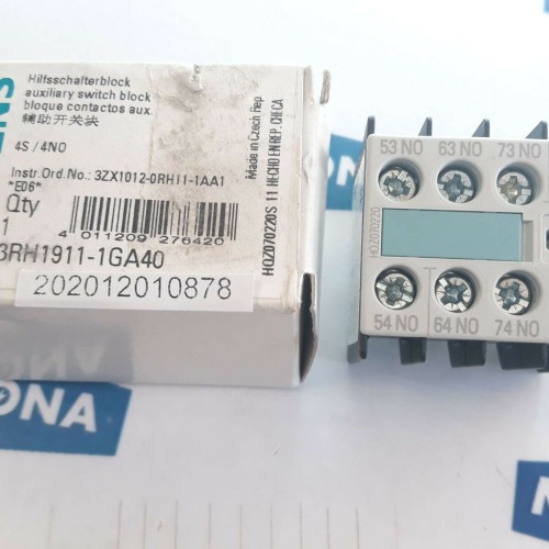 SIEMENS 3RH1911 1GA40 4S 4NO 690V 10A 240V DC13 AC15