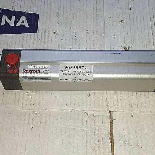 Rexroth MNR R480060008 10Bar 14W30 PNEUMATIK CYLINDER (New old stock)