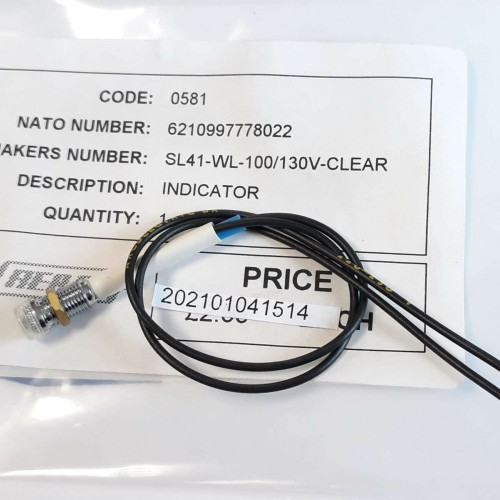 ARCOELECTRIC 110-130V LAMP INDICATOR SL41 WL 100 130V CLEAR