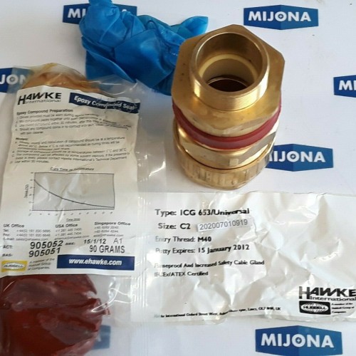 HAWKE ICG653 UNIVERSAL C2 brass M40 HUBBELL -60 °C +80 °C (NEW OLD STOCK)