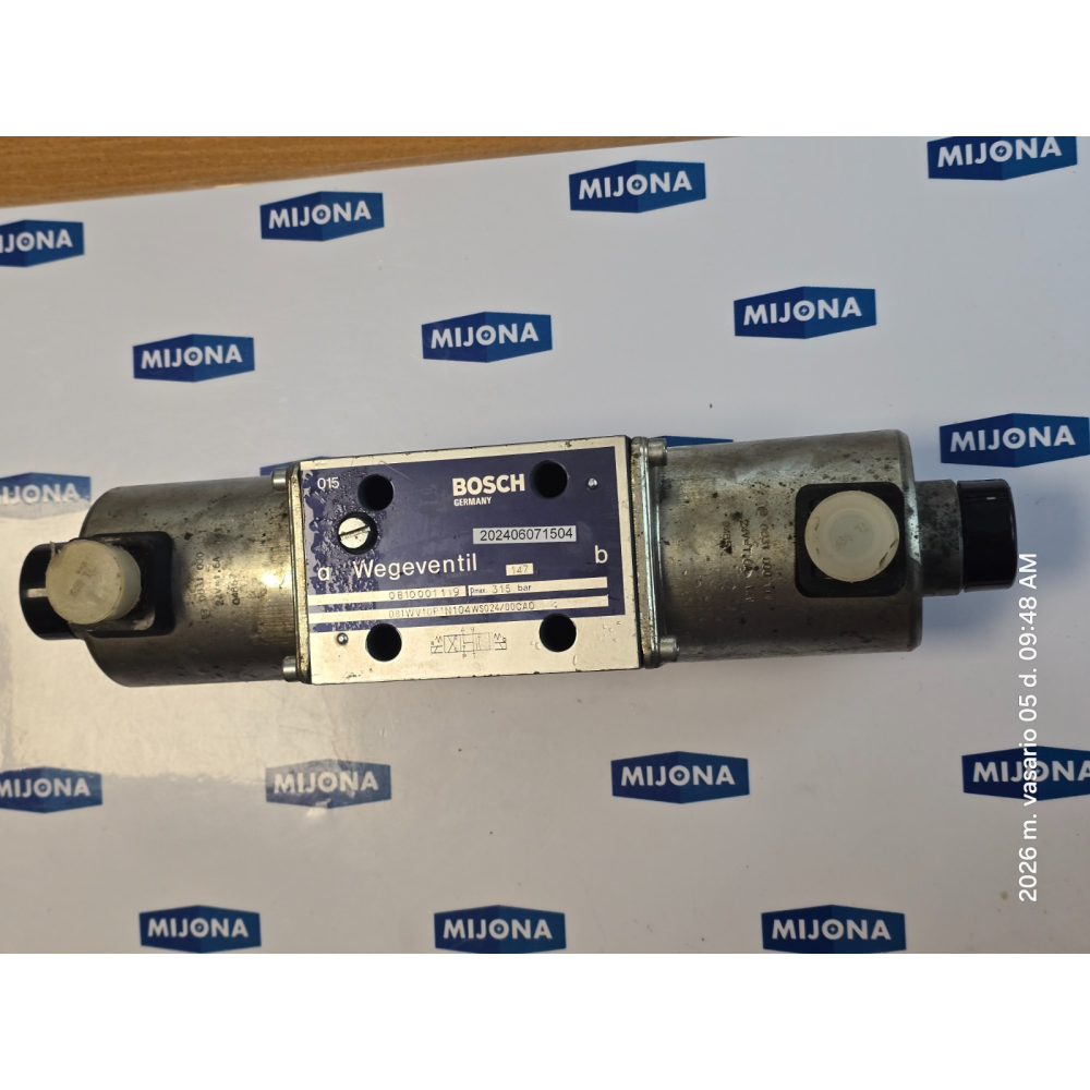 Rexroth BOSCH WEGEVENTIL 0810001119 315BAR 081WV10P1N104WS024/00CA0 Rexroth BOSCH WEGEVENTIL 0810001119 315BAR 081WV10P1N104WS024/00CA0