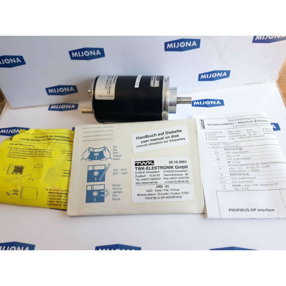 TWK ELEKTRONIK ABSOLUTE ENCODER CRD 66 4096 R 4096 C2 Z01