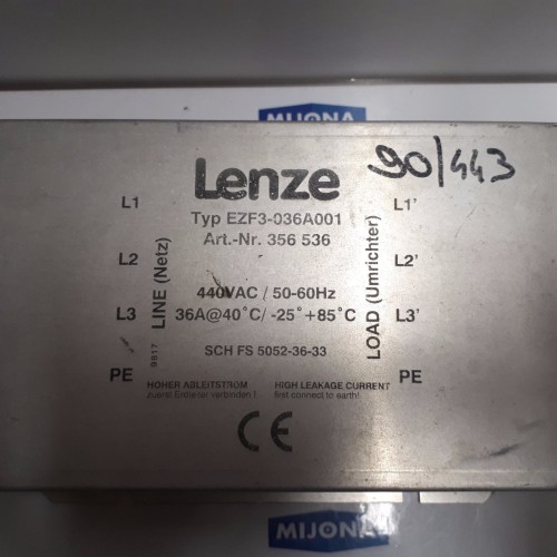 LENZE EZF3-036A001 Entstörfilter Funkentstörfilter 440VAC 50-60Hz old stock LENZE EZF3-036A001 Entstörfilter Funkentstörfilter 440VAC 50-60Hz old stock
