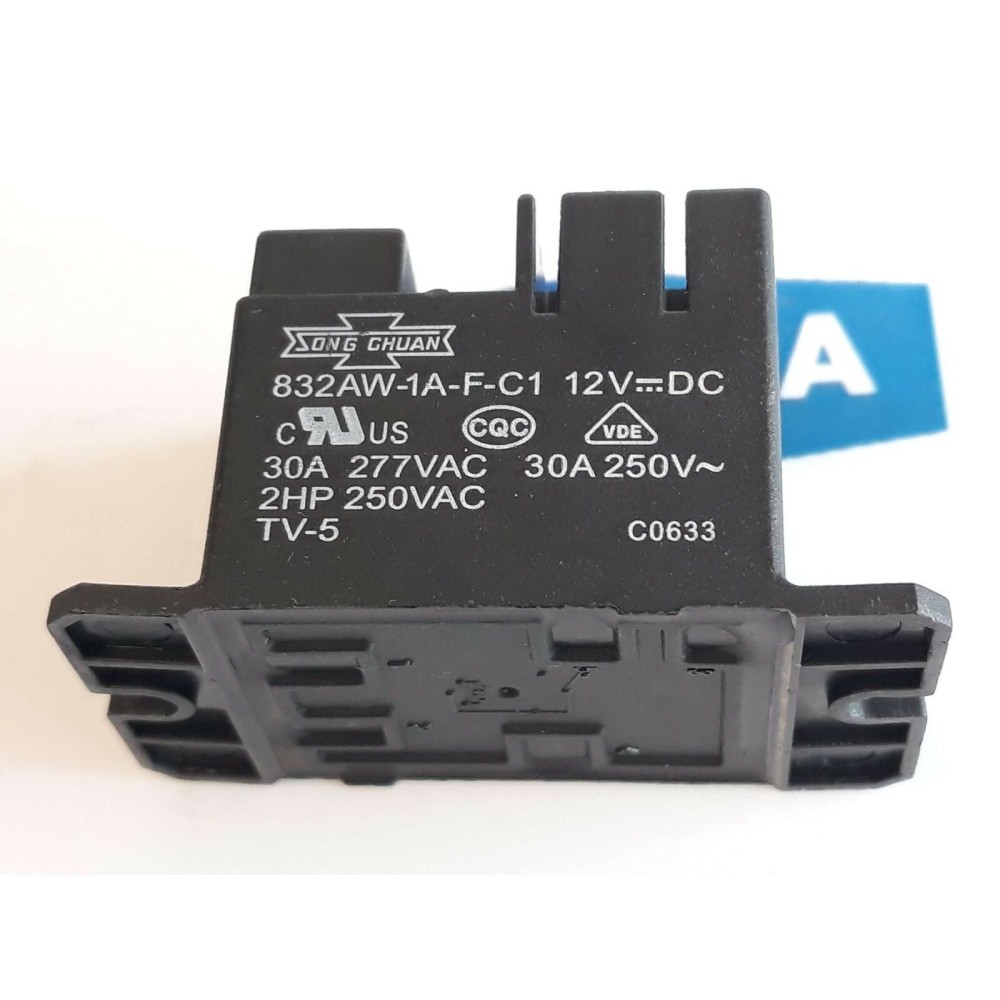 SONG CHUAN 832AW 1A F C1 12V DC 30A 277VAC 2HP 250VAC 30A 250V MHG GATE relay