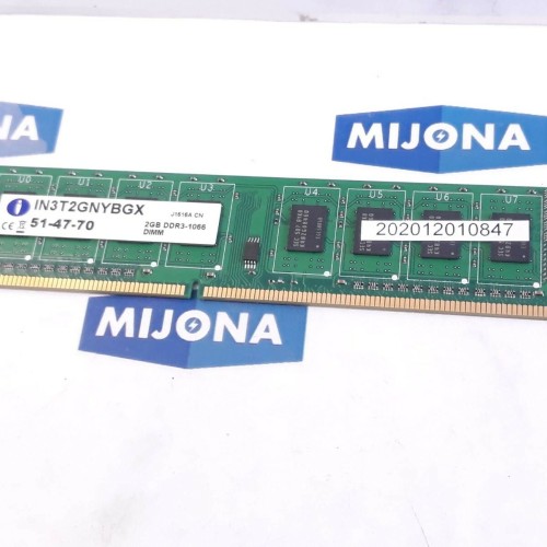 INTEGRAL IN3T2GNYBGX 51 47 70 2GB DDR3 1066 DIMM Desktop RAM (New old stock)