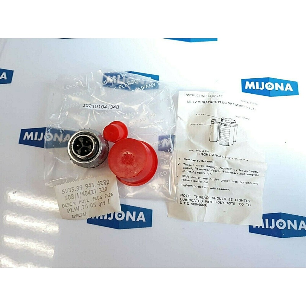 Plessey 508 1 40421 320 PLUG PLW 70 05 PLW7005 5935 99 945 4280 NEW OLD STOCK Plessey 508 1 40421 320 PLUG PLW 70 05 PLW7005 5935 99 945 4280 NEW OLD STOCK