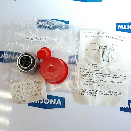 Plessey 508 1 40421 320 PLUG PLW 70 05 PLW7005 5935 99 945 4280 NEW OLD STOCK
